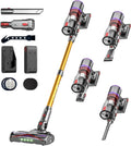 UNINELL Home Cordless Vacuum Cleaner, 580W 50KPA 70Mins Vacuum Cleaners with LED Screen, Self-Standing Cordless Vacuum, Rechargeable, Anti-Tangle Stick Vacuum for Home/Pet Hair/Carpet