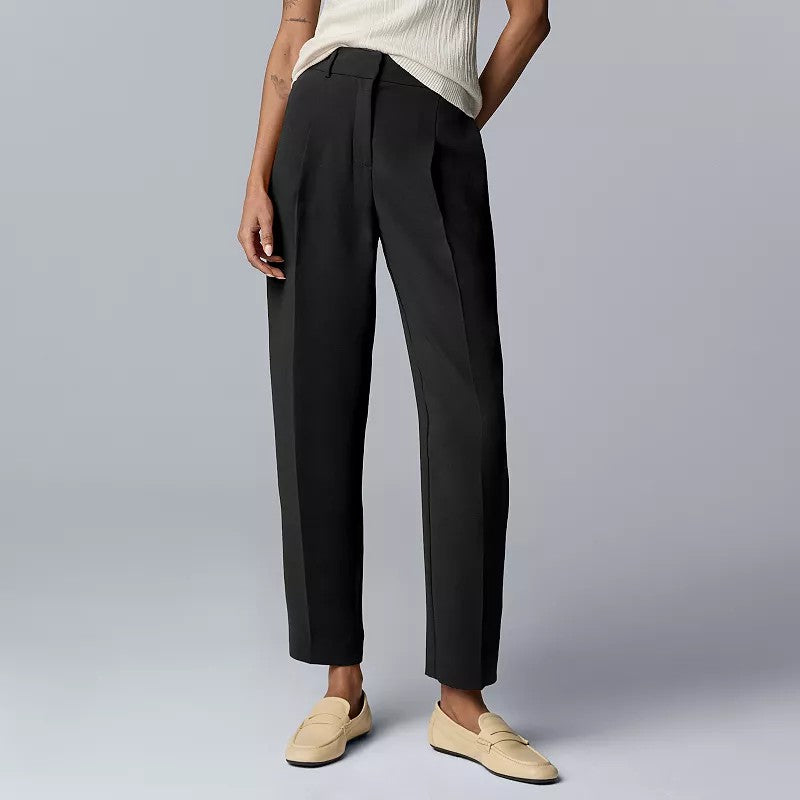 Women's Simply Vera Vera Wang Luxe Crepe Tapered Ankle Pants