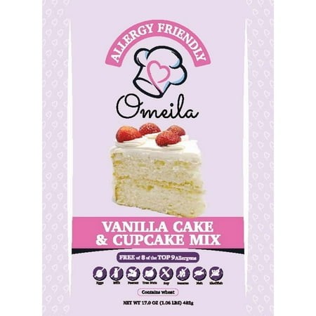 Omeila Foods Allergy Friendly Vanilla Cake and Cupcake Mix