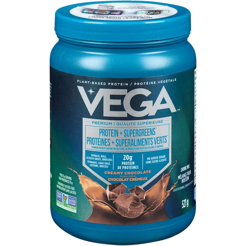 Vega Protein & Greens,  Creamy Chocolate, 521g