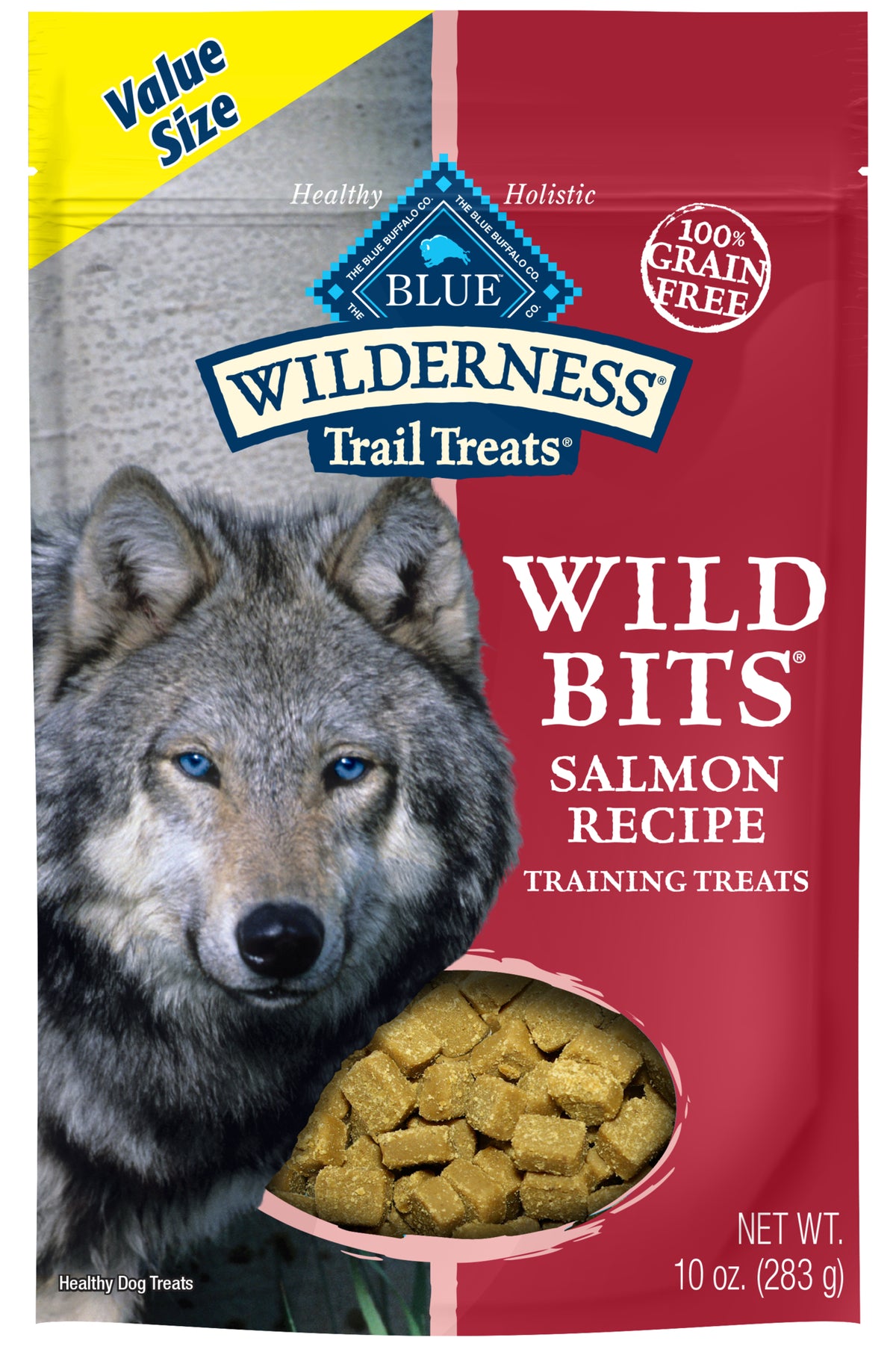 Blue Buffalo Wilderness Grain-Free, Salmon Wild Bits Soft & Chewy Dog Treats, 10 Oz