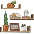 Halter Rectangle Wood Floating Shelves 15.75 X 4 Brown