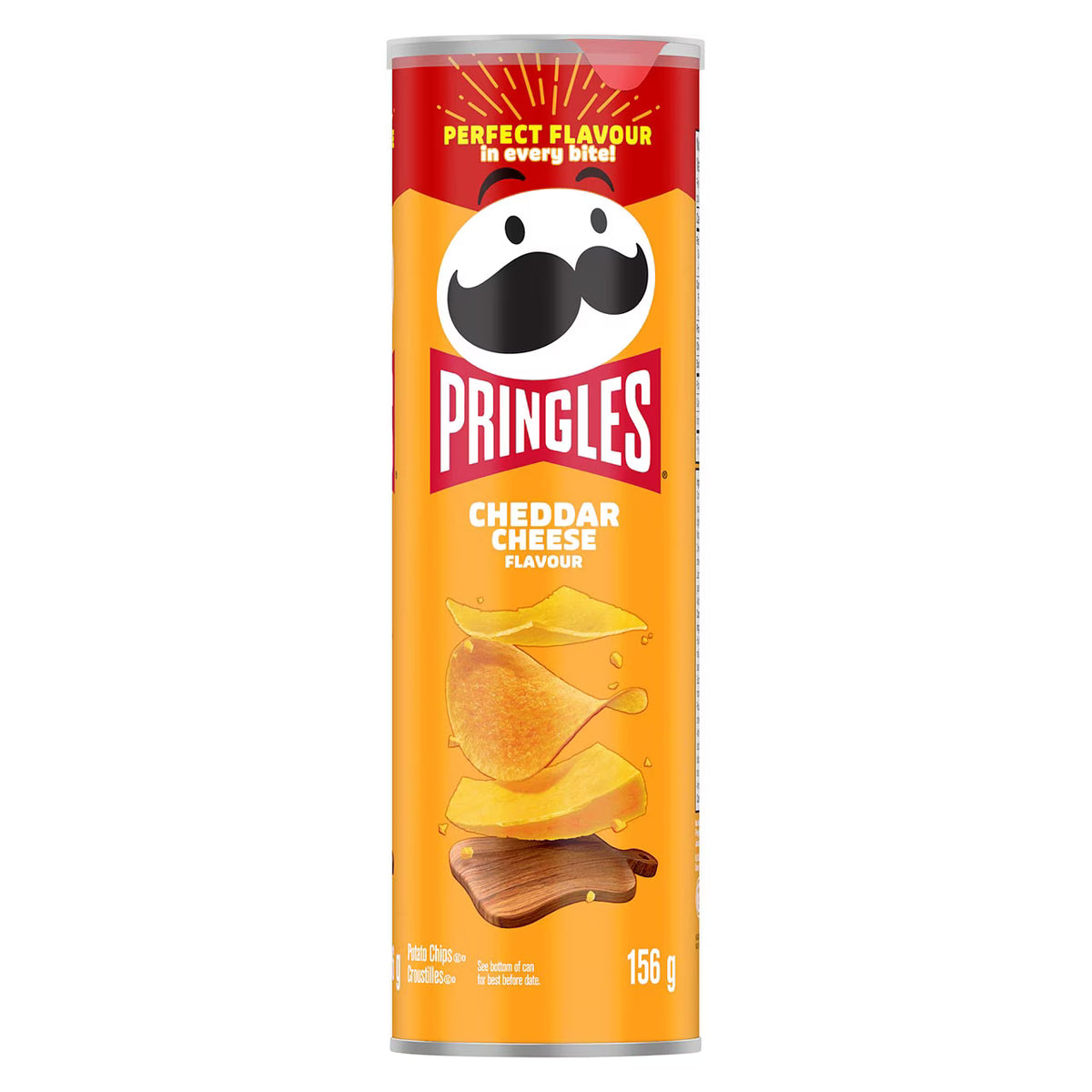 Pringles* Potato Chips Cheddar Cheese Flavour, 156 g