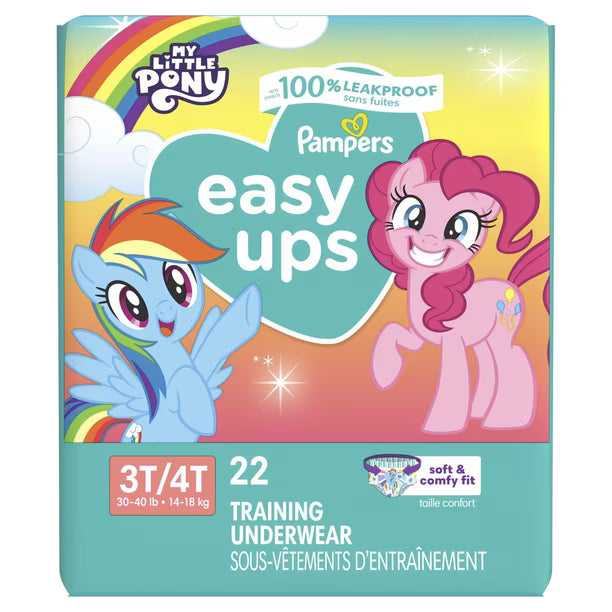 Pampers My Little Pony, Size 5 3T-4T, 100 Count