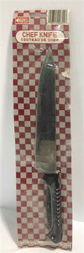 8" Stainless Steel Blade Chef Knife With Black Handle