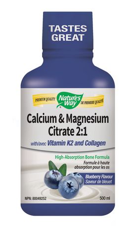 Nature's Way Calcium Magnesium Blueberry Liquid