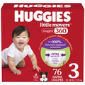 Huggies Little Movers Huggfit 360°  Size 3-7, Count 136-70