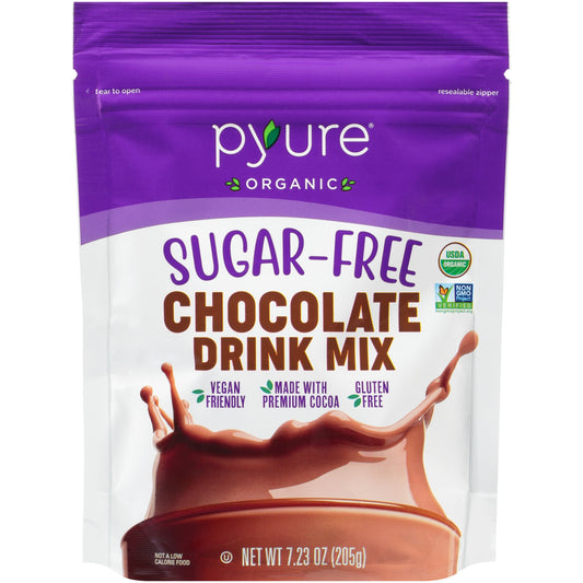 Pyure Organic Chocolate Drink Mix Sugar-Free 7.23 Oz