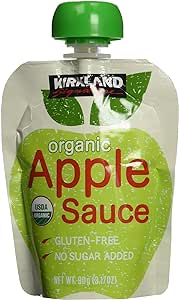 Kirkland Signature Organic Apple Sauce 3.17 Oz Pouches