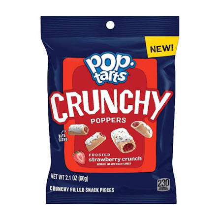 Pop-Tarts Crunchy Poppers Frosted Strawberry - 2.1 Oz