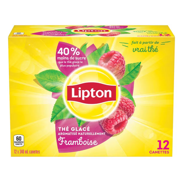 Lipton Raspberry Flavoured Iced Tea 12x340 mL