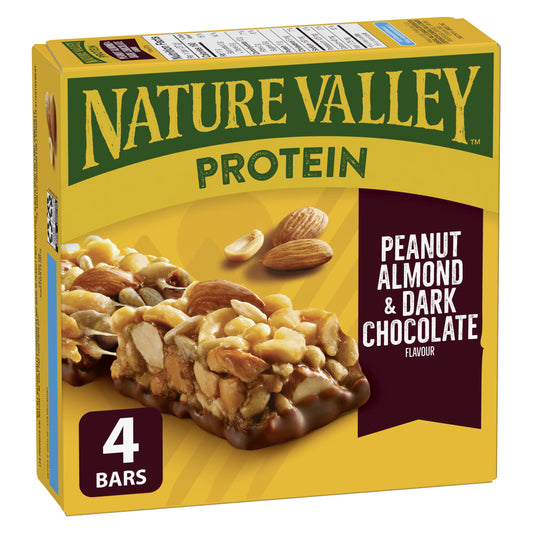 Nature Valley Peanut, Almond and Dark Chocolate Chewy Granola Bars, Protein Bars 4 un, 148 g