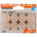 1-Inch Heavy Duty Felt Gard Pads, Beige, 8-Pack