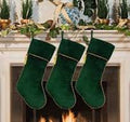 Green Santa Socks