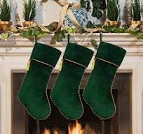 Green Santa Socks