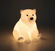 Glowing Polar Bear For Wall