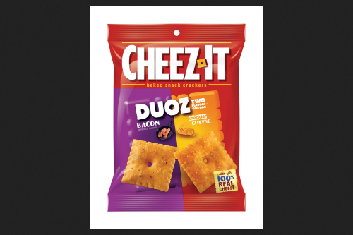Cheez-It Duoz Bacon and Cheddar Crackers 4.3 Oz Bagged