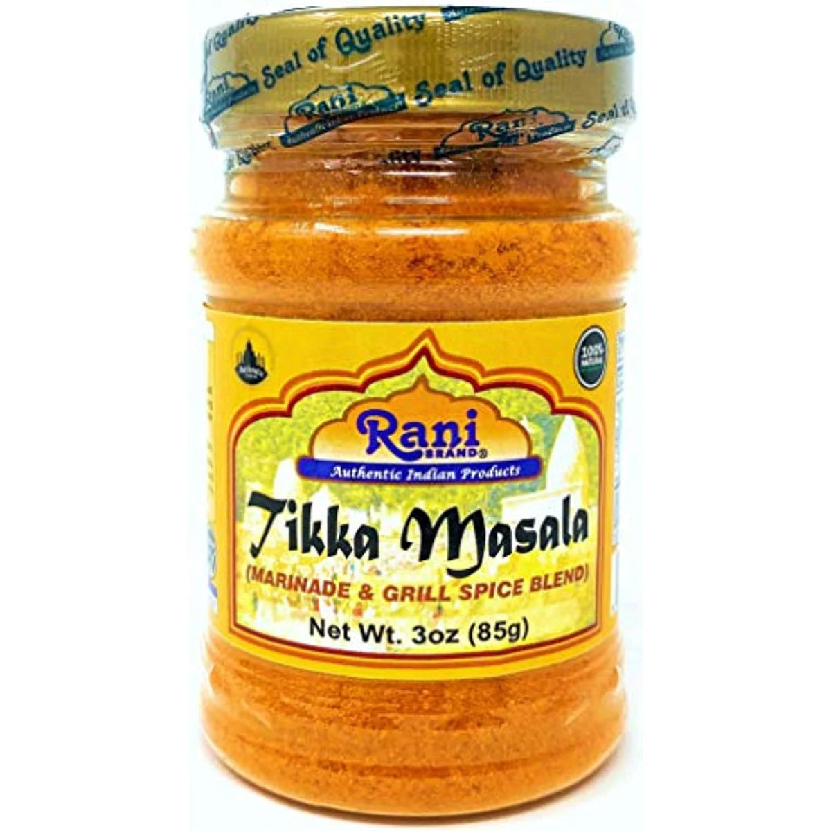 Rani Tikka Masala Indian 7-Spice Blend 3oz (85g) PET Jar