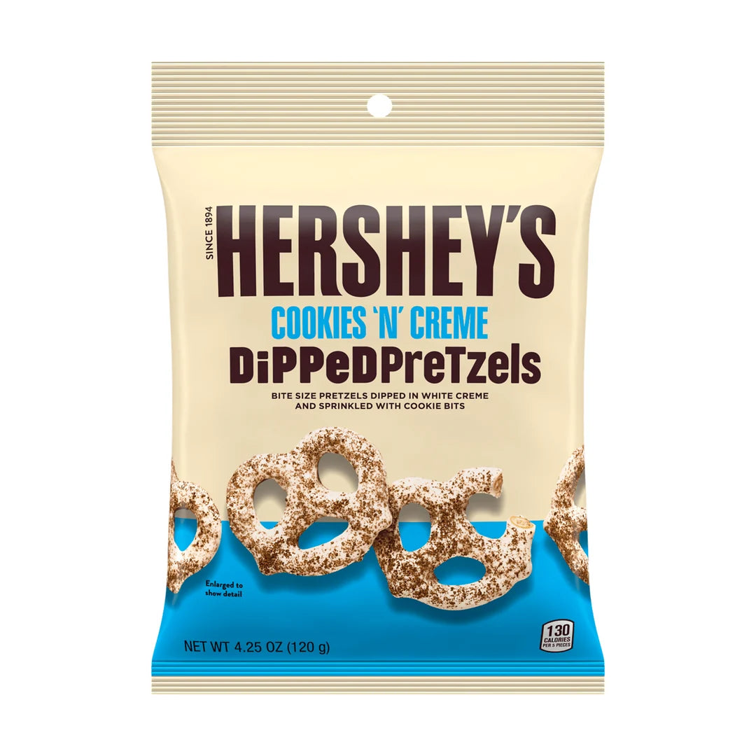 HERSHEY'S Cookies 'n' Creme Dipped Pretzels 120g