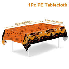 Halloween Pumpkin Tablecloth,86.61*51.18inch,