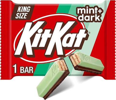 Kit Kat Duos Dark Chocolate Mint Wafer King Size Candy Bar - 3 Oz