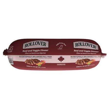 Rollover Wheat Free Beef & Veggie Dog Food - 454 g
