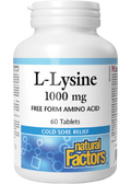 Natural Factors L-Lysine 1,000mg - 60 Tabs