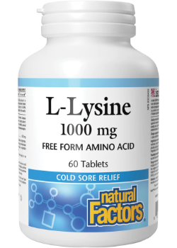 Natural Factors L-Lysine 1,000mg - 60 Tabs