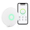 AIRTHINGS Wave Plus Indoor Air Quality Monitor with Radon Detection Free App & Web Dashboard Easy-to-Use Radon, Tvocs, Co2, Temperature, Humidity & Air Pressure “ Bluetooth Battery Operated,White