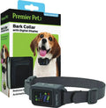 Premier Pet Rechargeable Bark Collar: Discourages Barking & Whining for All Size Dogs Rechargeable Adjustable Waterproof Gentle Static Correction