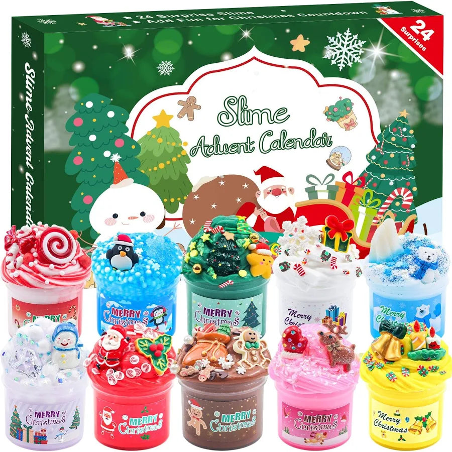 24 surprises slime advent Calendar