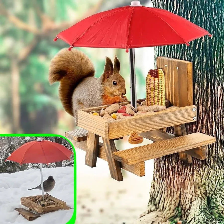 Squirrel Feeder Picnic Table