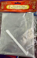 2 Clear Basket Bags