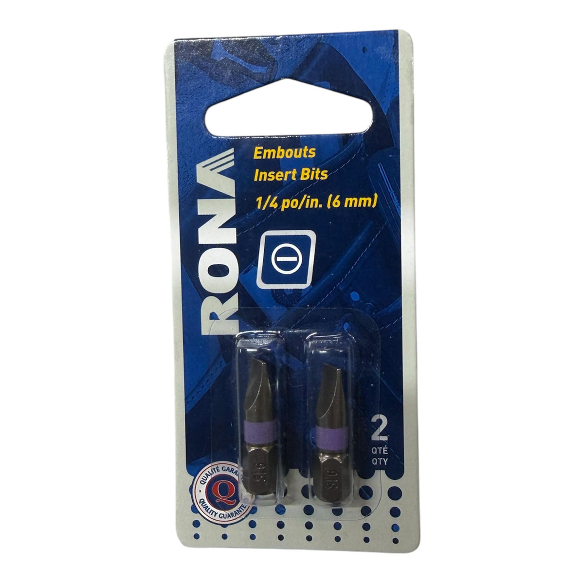 Insert Bits 1/4 po/in. (6 mm) - 2pc