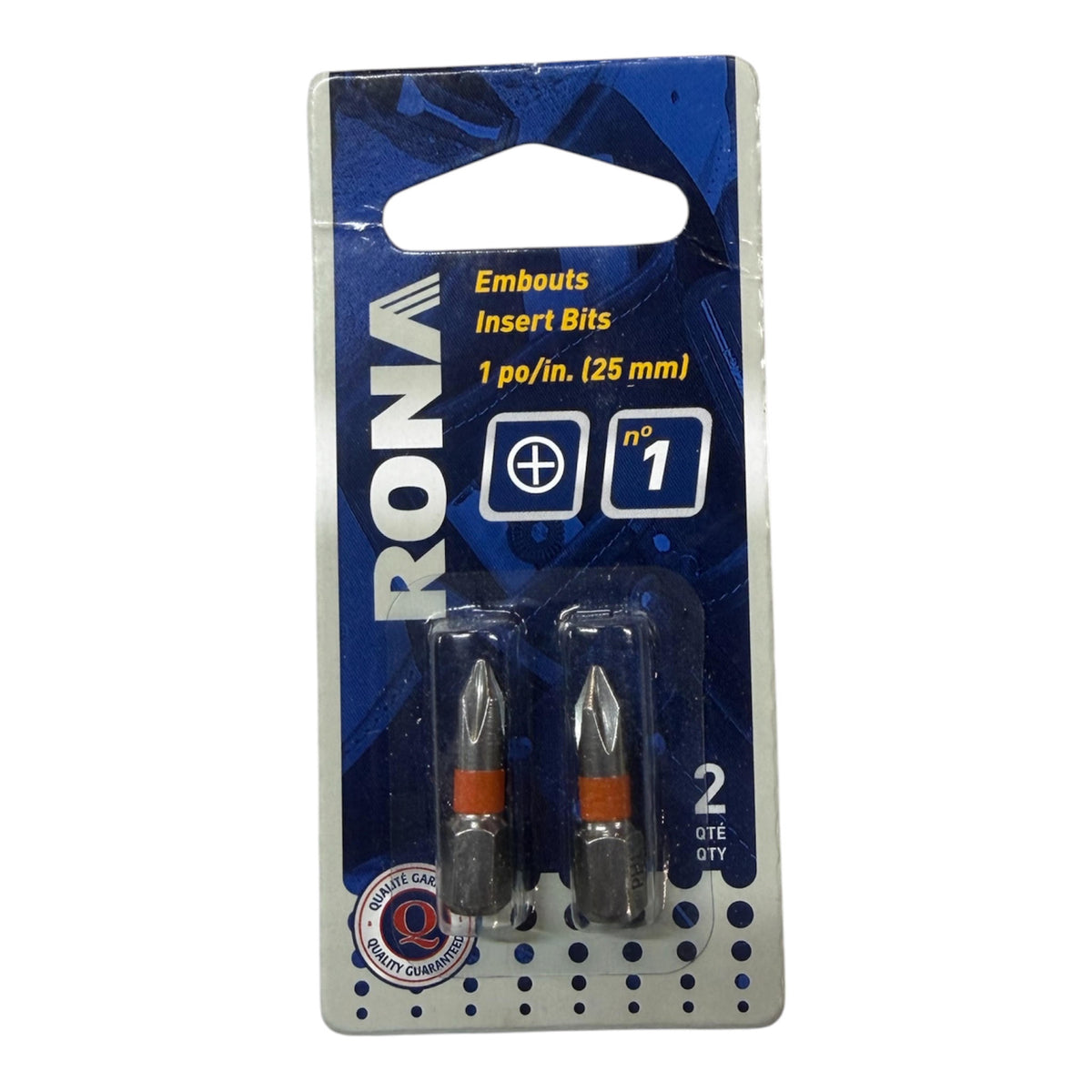 Insert Bits 1 po/in. (25 mm) - 2pc