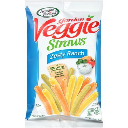 Sensible Portions Gluten-Free Zesty Ranch Garden Veggie Straws 2.25 Oz