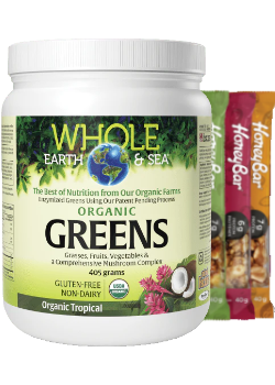 Natural Factors Whole Earth & Sea Organic Greens (Organic Tropical) - 405g
